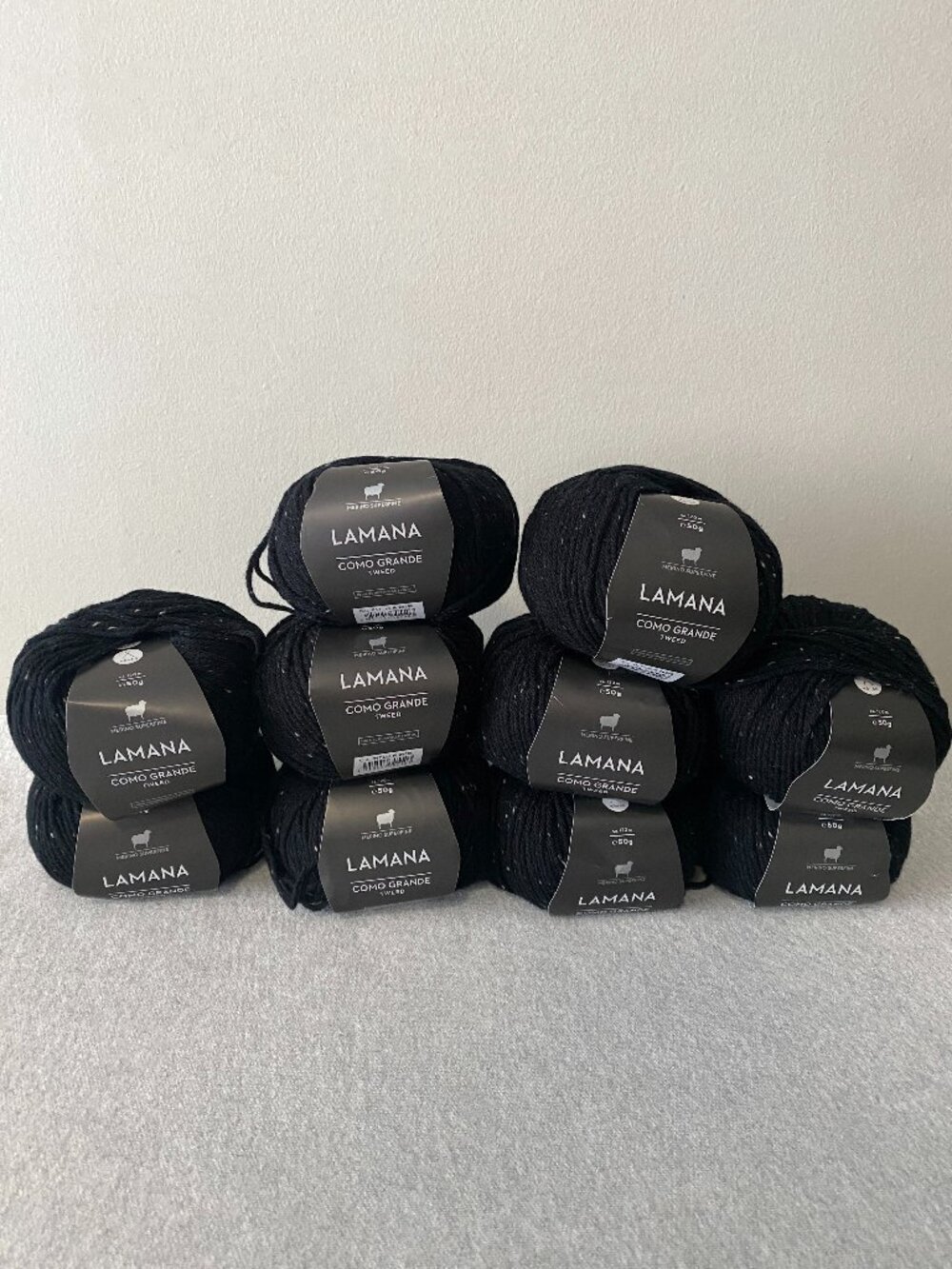 NWT Lamana Como Grande Tweed Colour 01T Black Lot of 10
